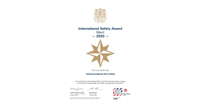 International Safety Award with Merit