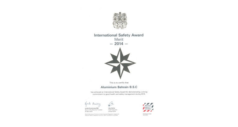 BSC’s International Safety Award
