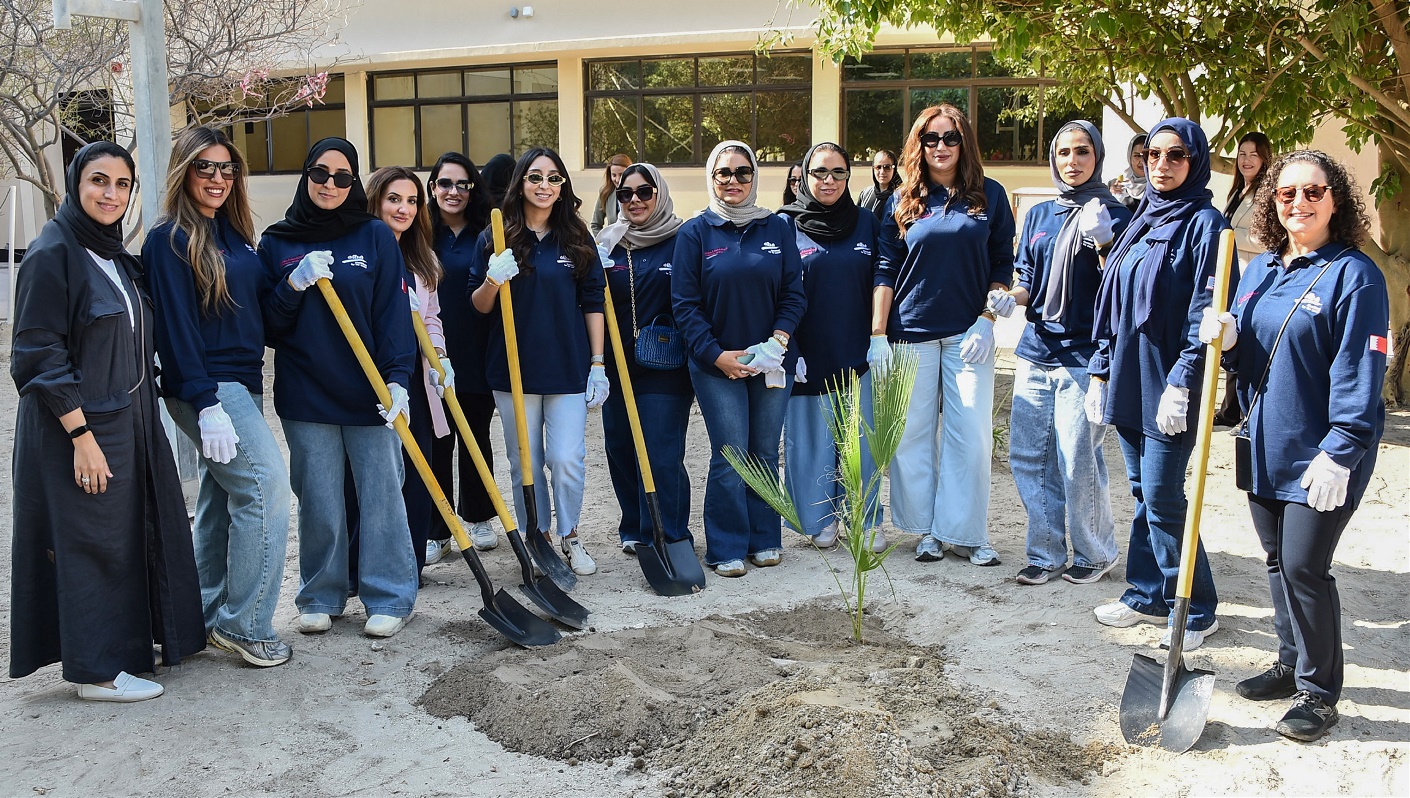 Environmental Stewardship: Alba Ladies lead tree planting activity at Bahrain Polytechnic