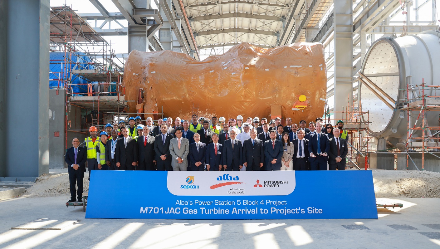 Alba marks important milestone in PS5 Block 4 Project with the arrival of Mitsubishi Power M701JAC Gas Turbine