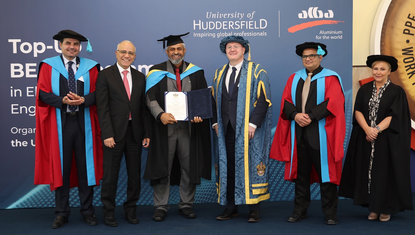 Alba celebrates graduation of 2nd batch from Top-Up BEng programme in partnership with Huddersfield University 