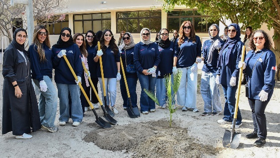 Environmental Stewardship: Alba Ladies lead tree planting activity at Bahrain Polytechnic