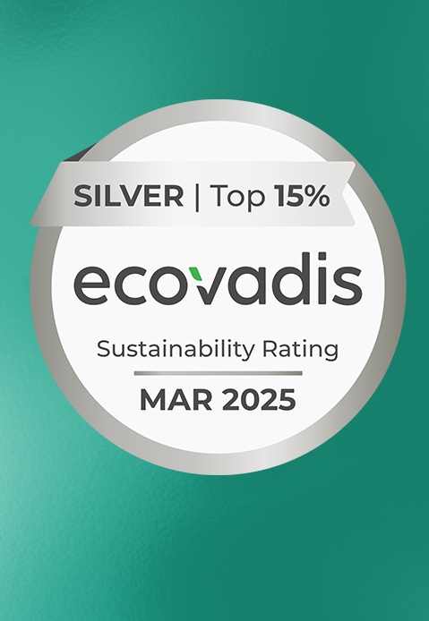 EcoVadis 2025 - Sustainability Rating (Silver Medal) EcoVadis 2025 - Sustainability Rating (Silver Medal)