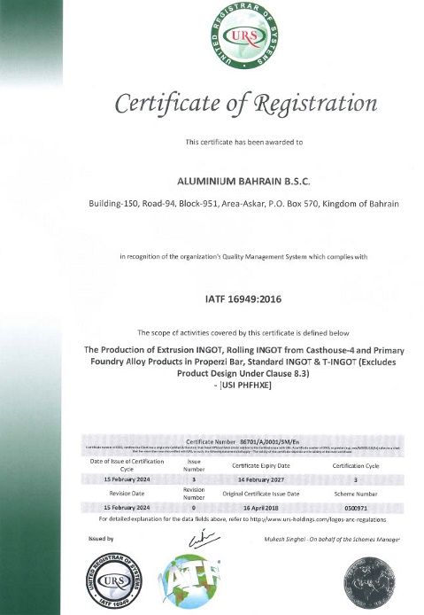 IATF 16949:2016 - Automotive Quality Management System