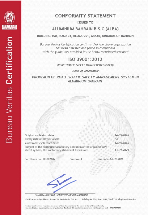 ISO 39001:2012 - Road Traffic Safety Management System
