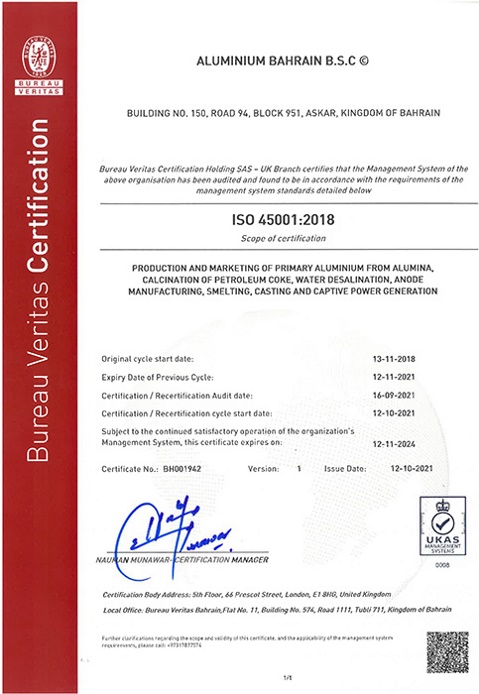 ISO 45001:2018 - Occupational Health & Safety Management System